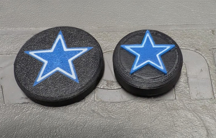 Jeep Wrangler JL/Gladiator JT Door Lock Easter Egg Snap Caps Door/Wiper "Dallas Cowboy Star Edition"