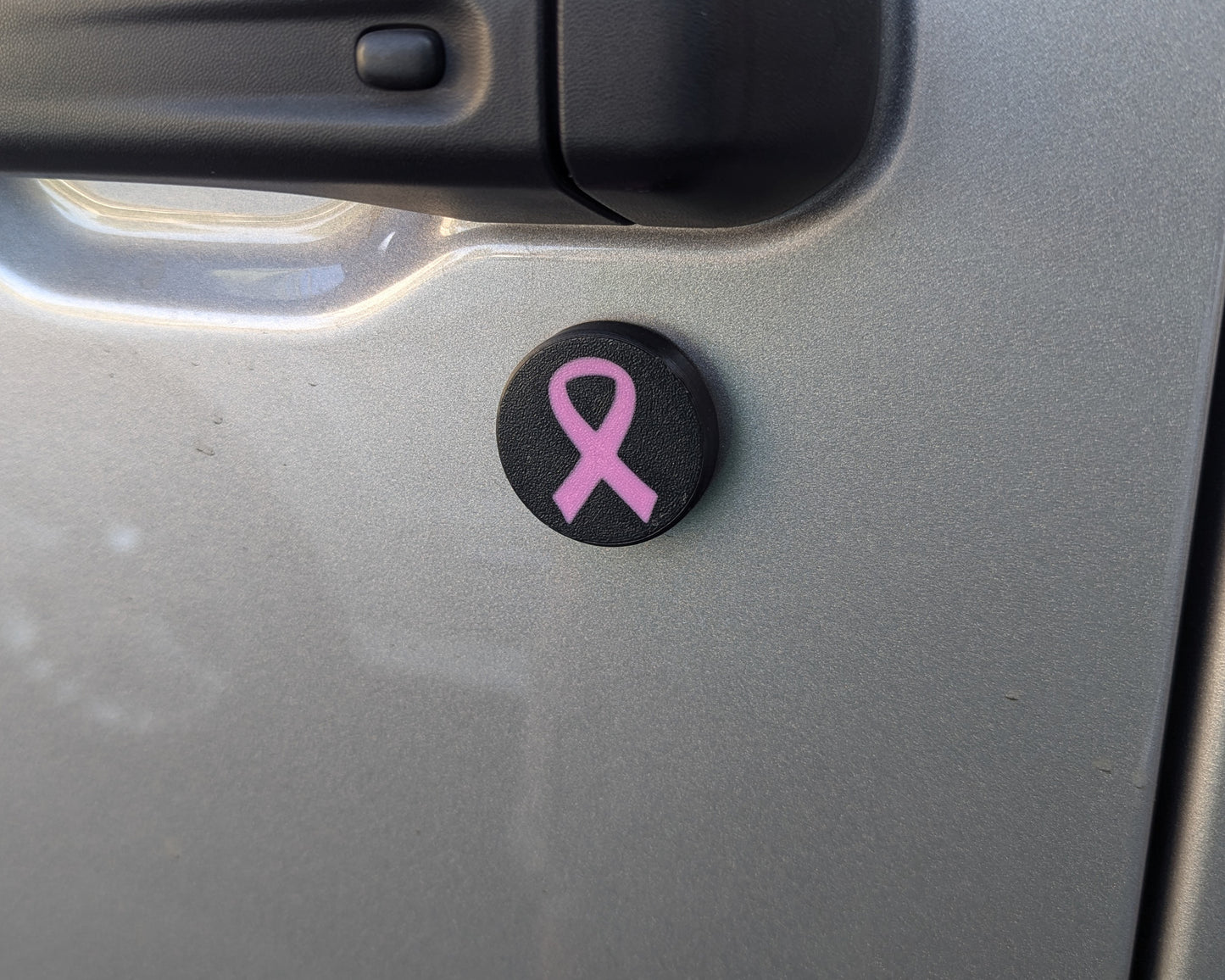 Fits Jeep Wrangler JL/JT Door Lock/Wiper Cap Bundle - Colored Ribbon Awareness - Cancer, Drugs, AIDS, Military