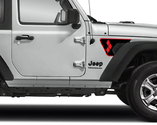 Digital Instant File, SVG Vector, Fits Jeep Wrangler JL/JT 2018+, Cricut Decal/Sticker Cut file, Harley Quin