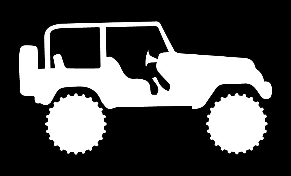 Jeep Wrangler Windshield/Window Sticker Easter Eggs - Who's chasing your jeep?