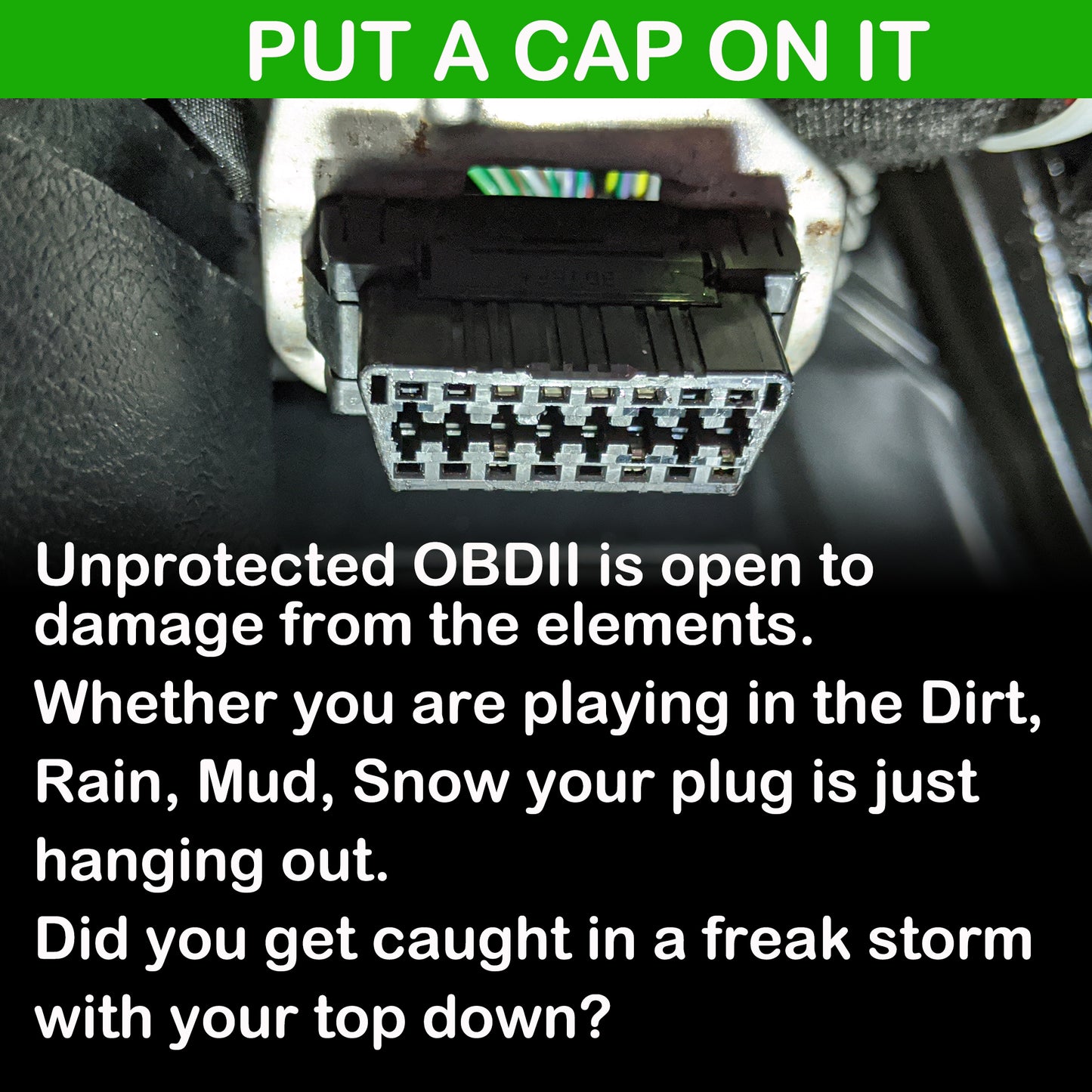 OBD II Cover - Black ABS