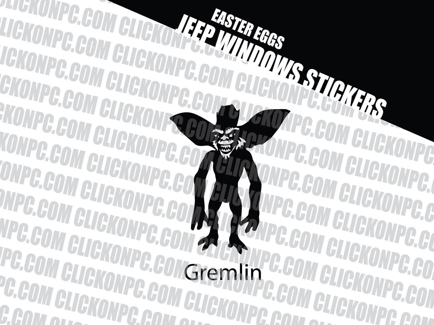 Gremlin Vinyl Sticker - Black