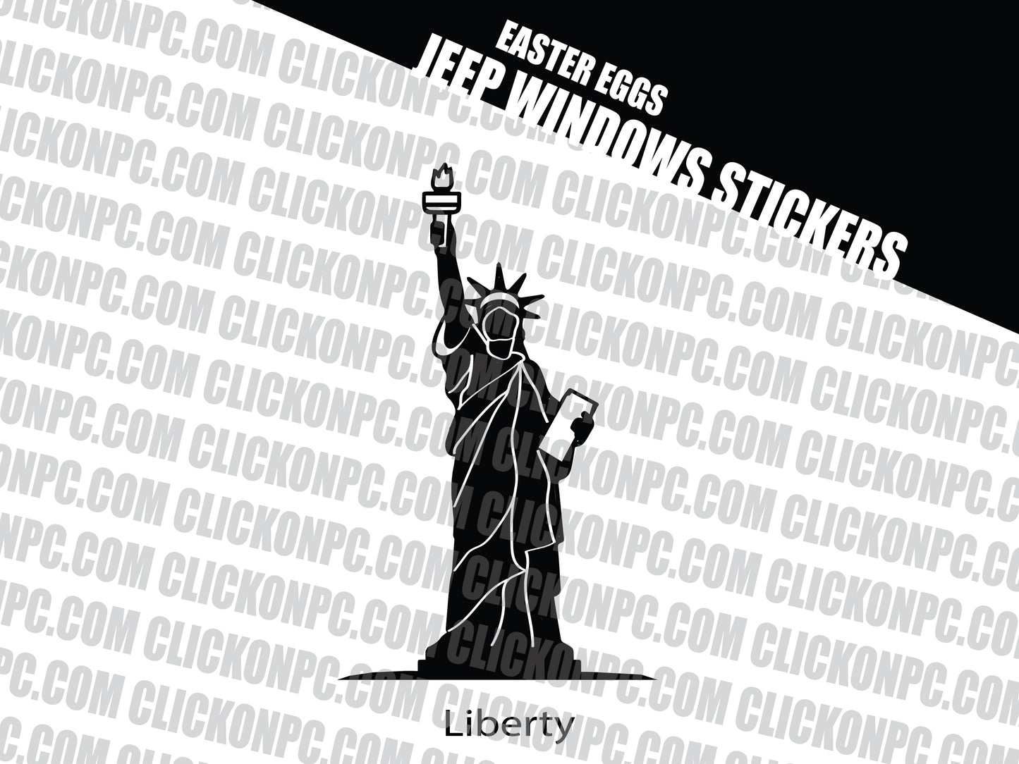 Liberty Vinyl Sticker - Black