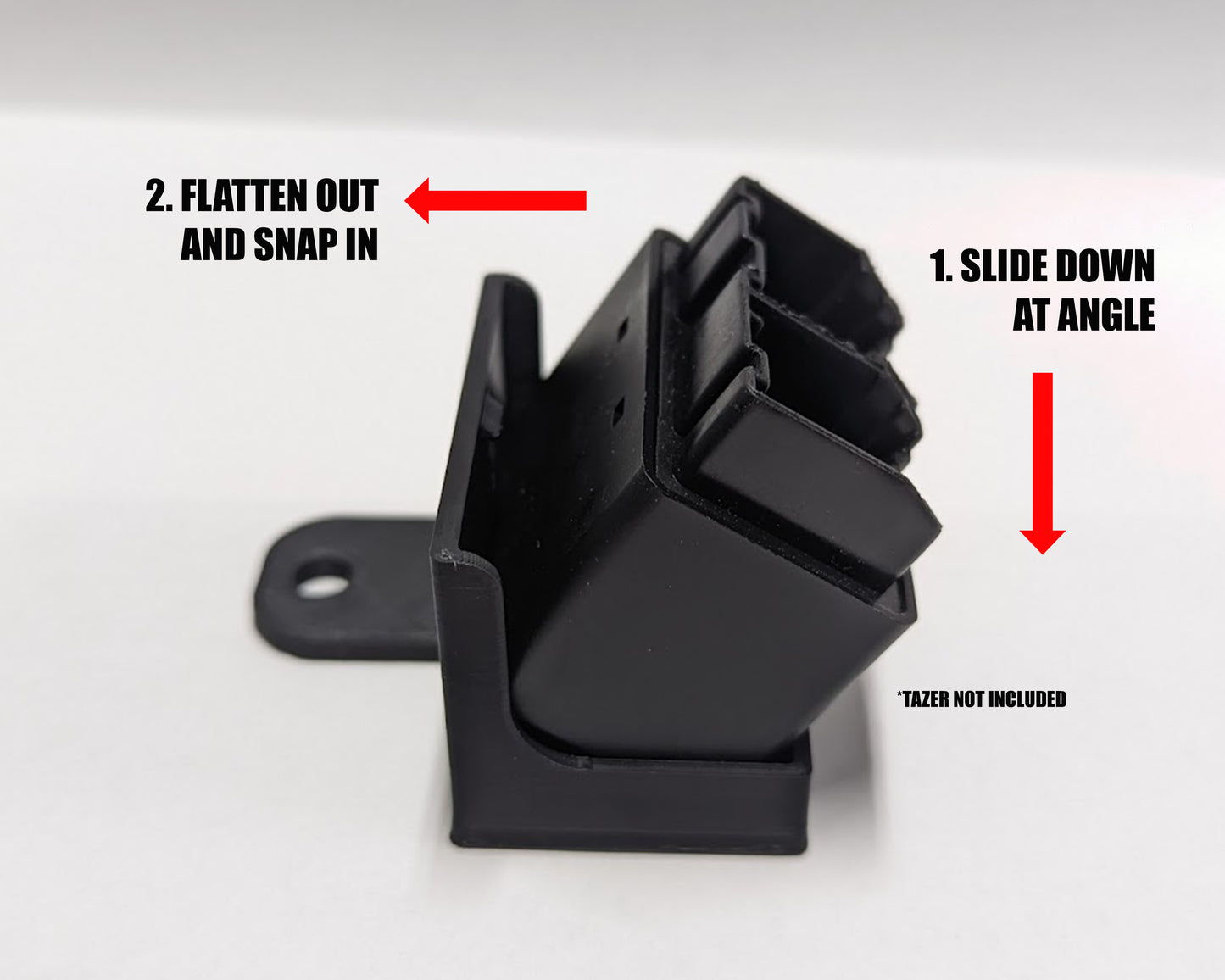 Tazer Mount - Black ABS