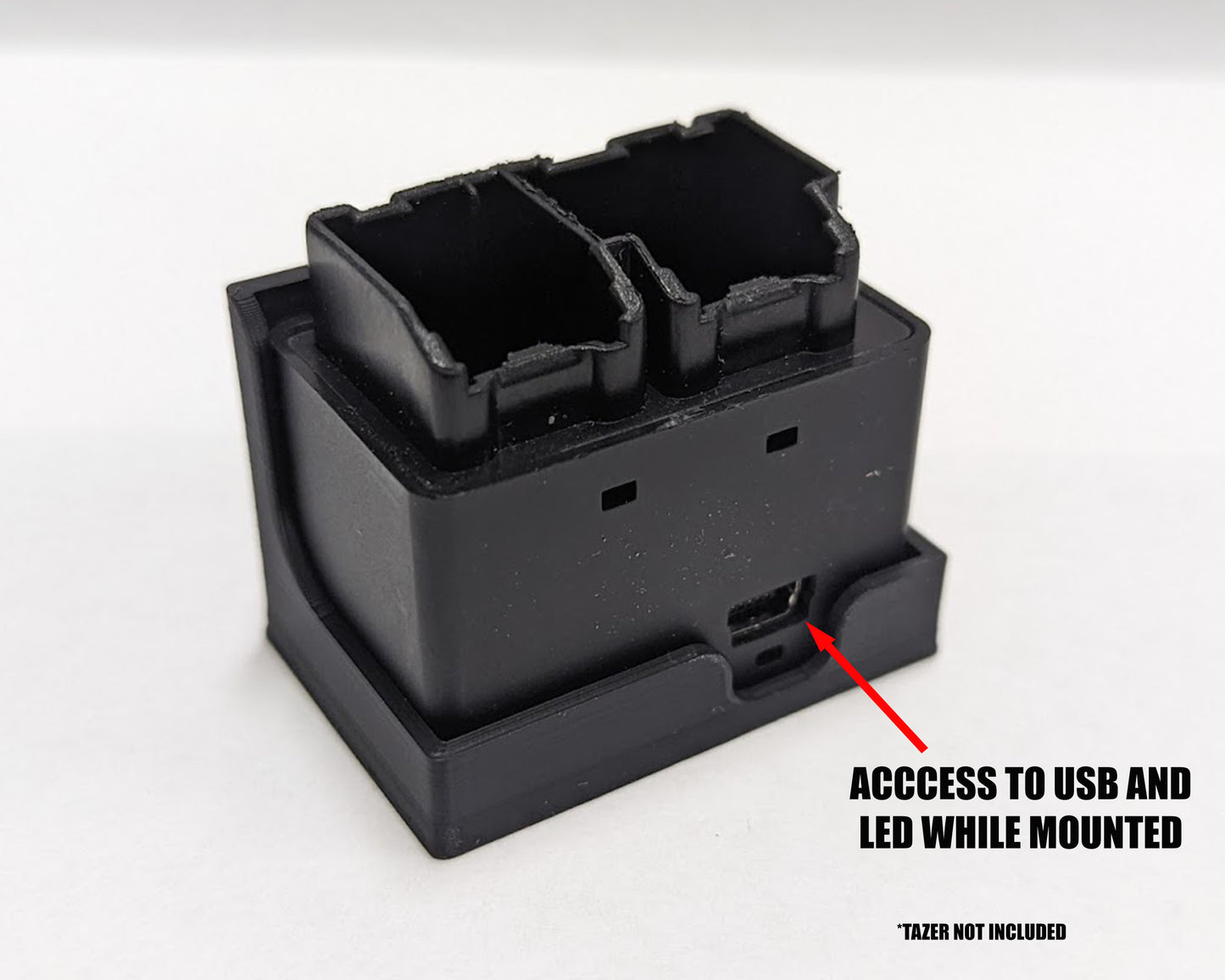Tazer Mount USB - Black ABS