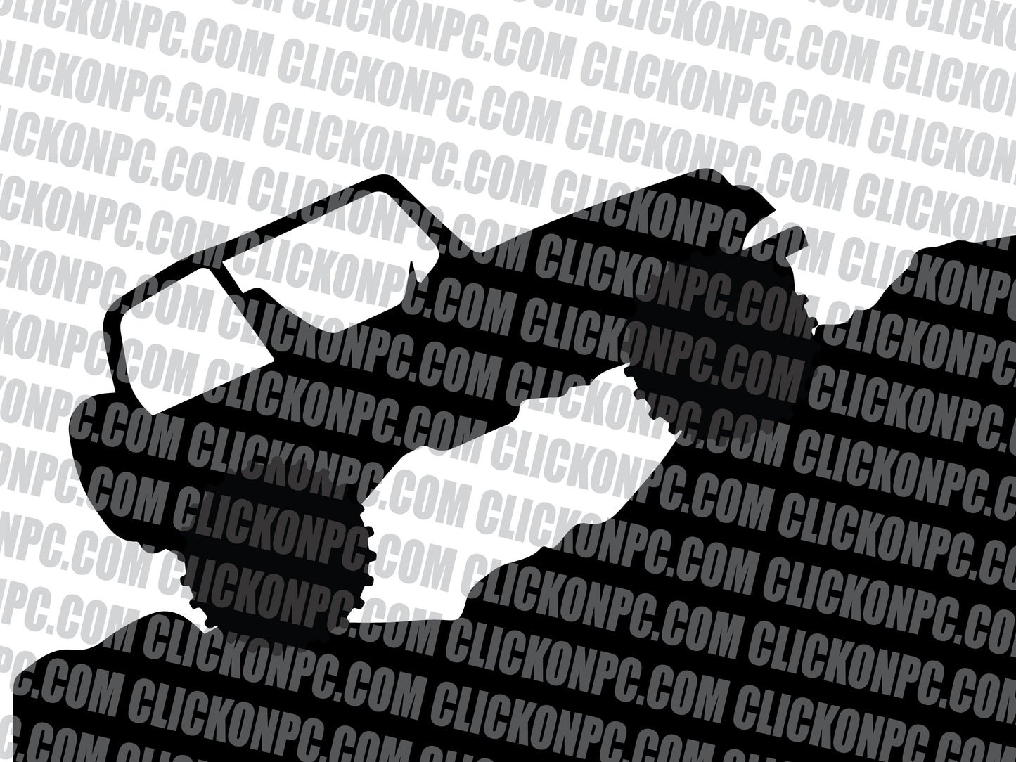 Jeep Vinyl Sticker - Black
