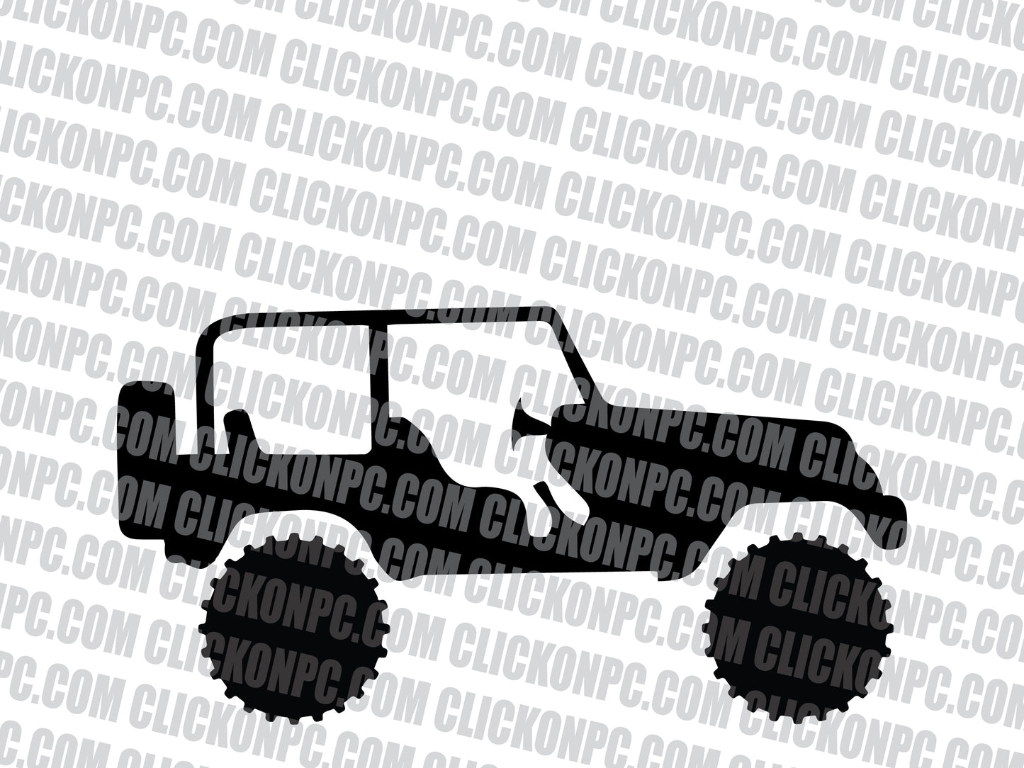 Jeep Vinyl Sticker - Black