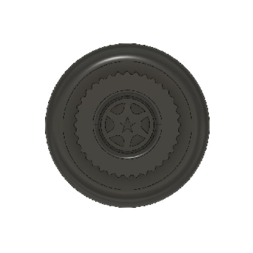 Wiper Cap - Wheel - Black