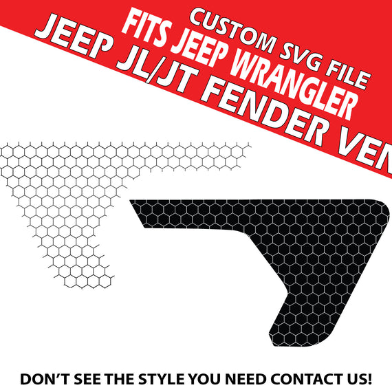 Digital Instant File, SVG Vector, Fits Jeep Wrangler JL/JT 2018+, Cricut Decal/Sticker Cut file, Carbon Fiber