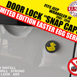 Jeep Wrangler JK Door Lock Easter Egg "Snap Caps" **Limited Edition**