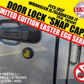 Jeep Wrangler JL/Gladiator JT Door Lock Easter Egg "Snap Caps" **Limited Edition**