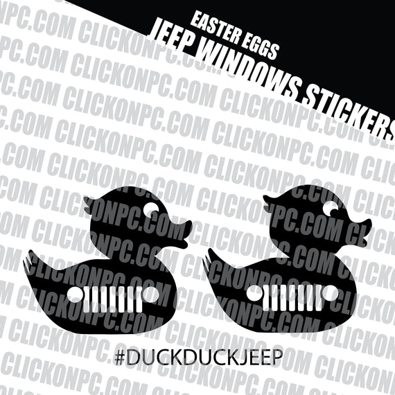 Ducks Vinyl Sticker - Black