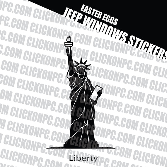 Liberty Vinyl Sticker - Black